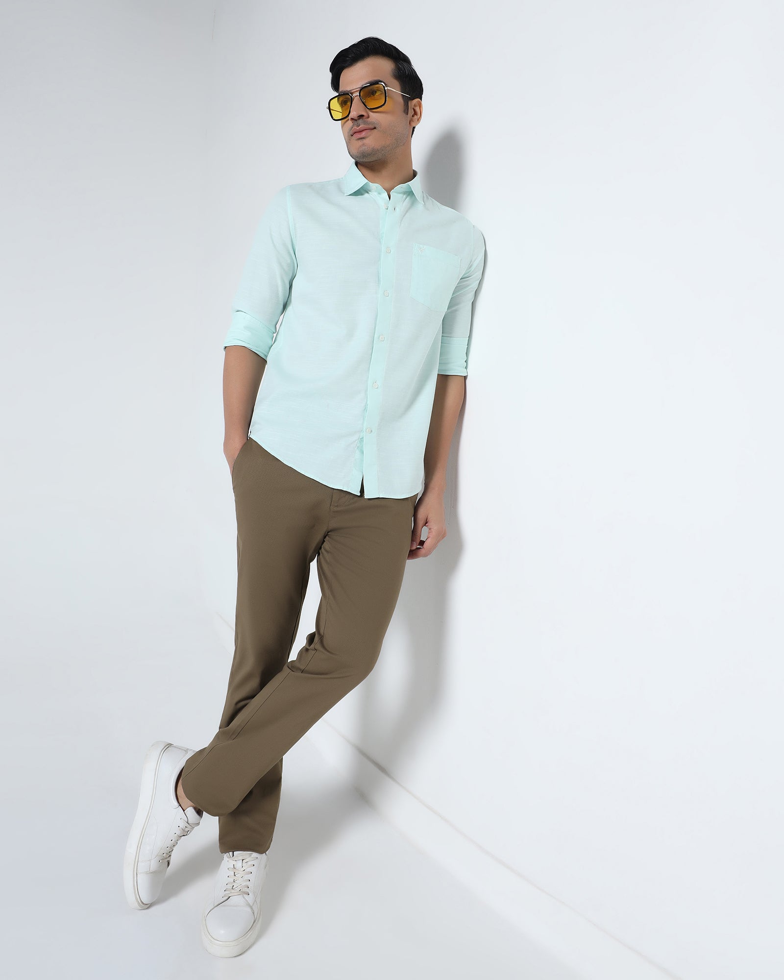 Mouse Textured Khakis - Portico