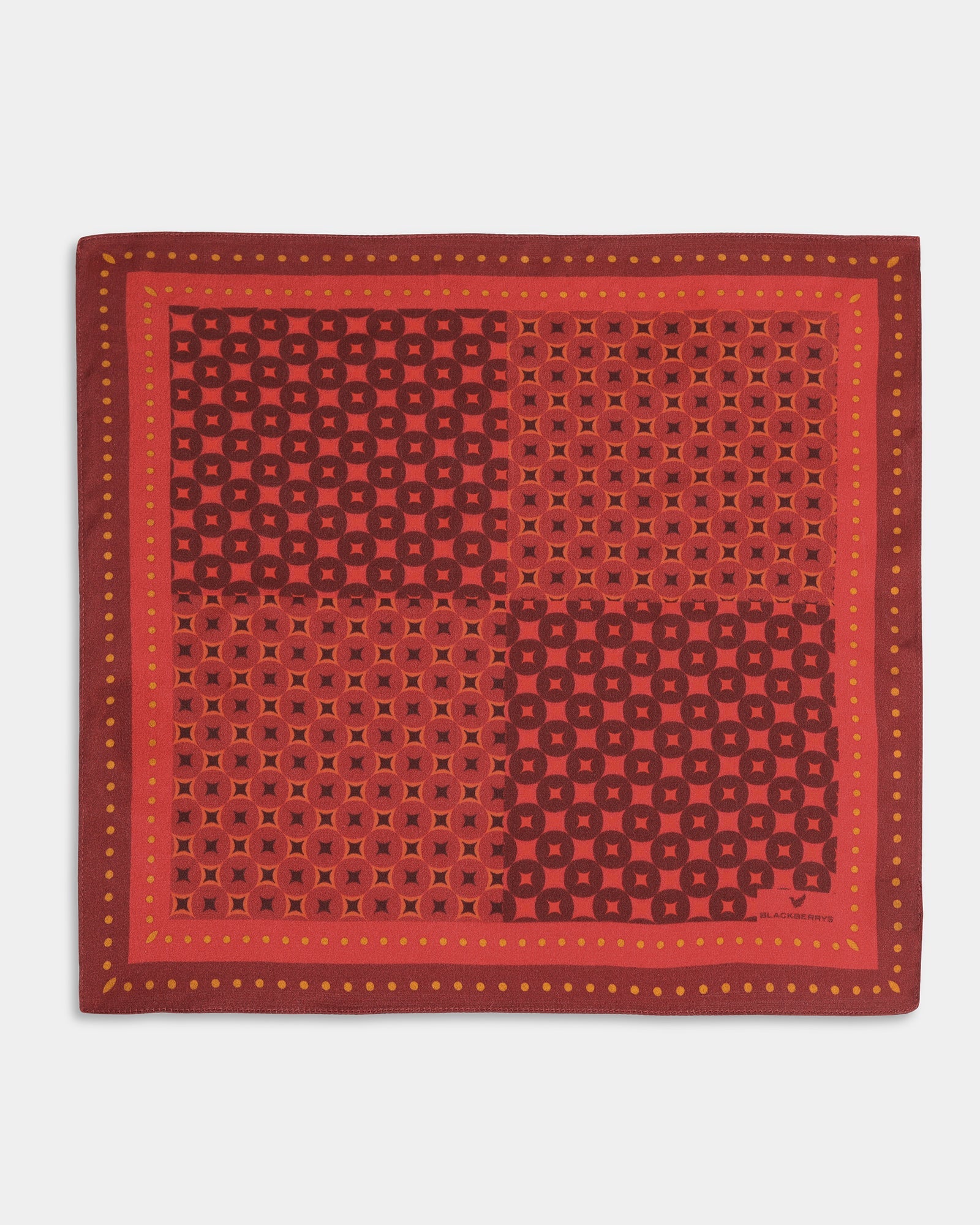 Multi Color Printed 100% Silk Pocket Square - Aslot