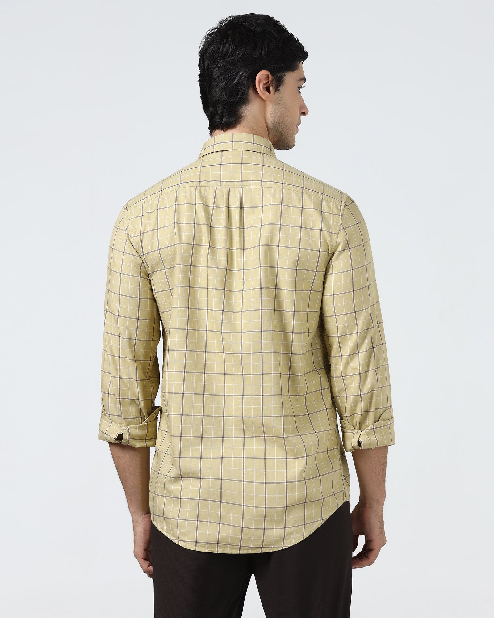 Mustard Check Shirt - Havro