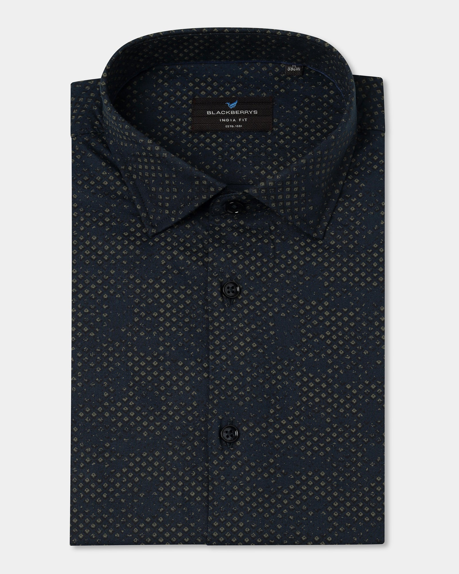Navy Printed Shirt - Laver