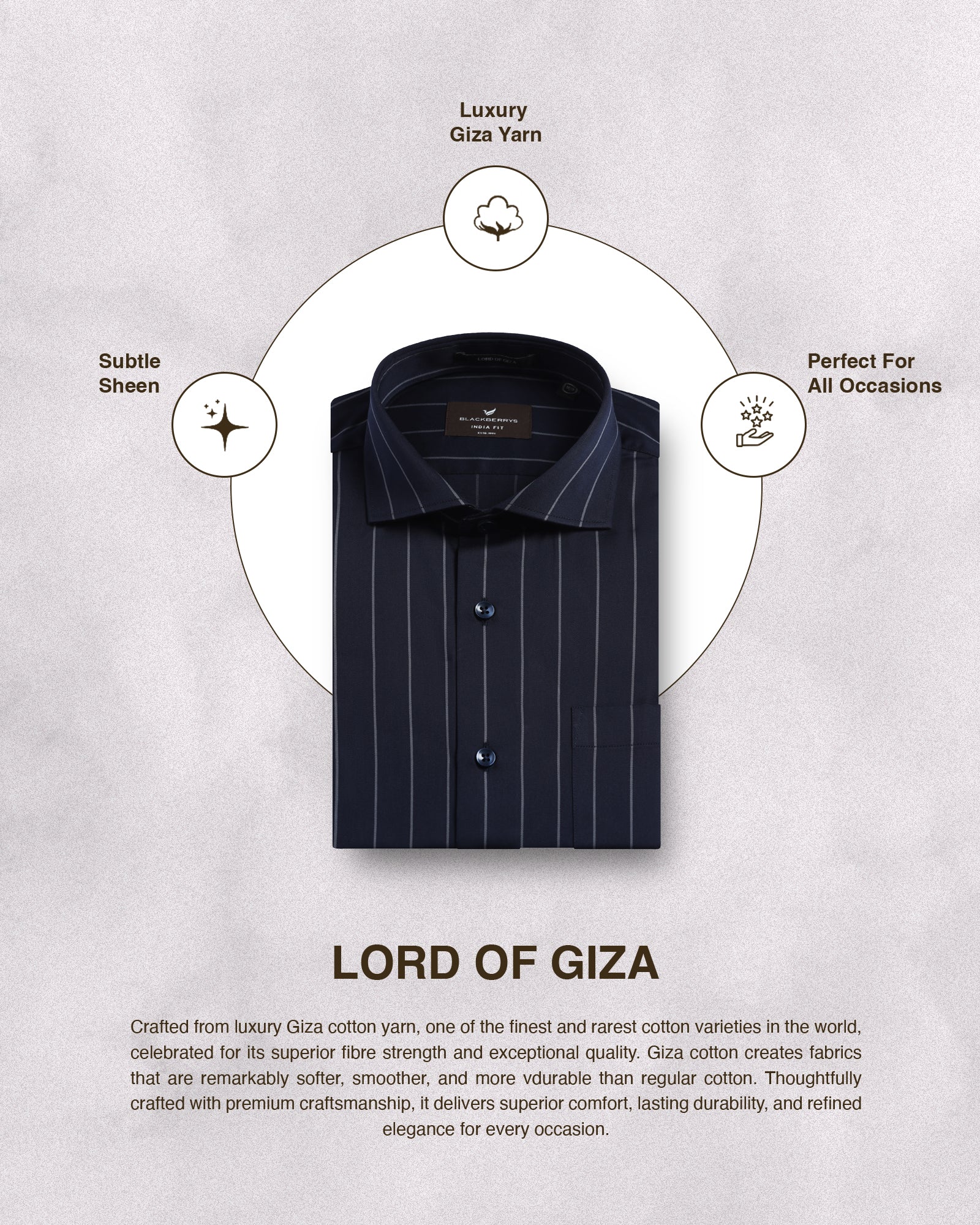 Navy Stripe Shirt - Route