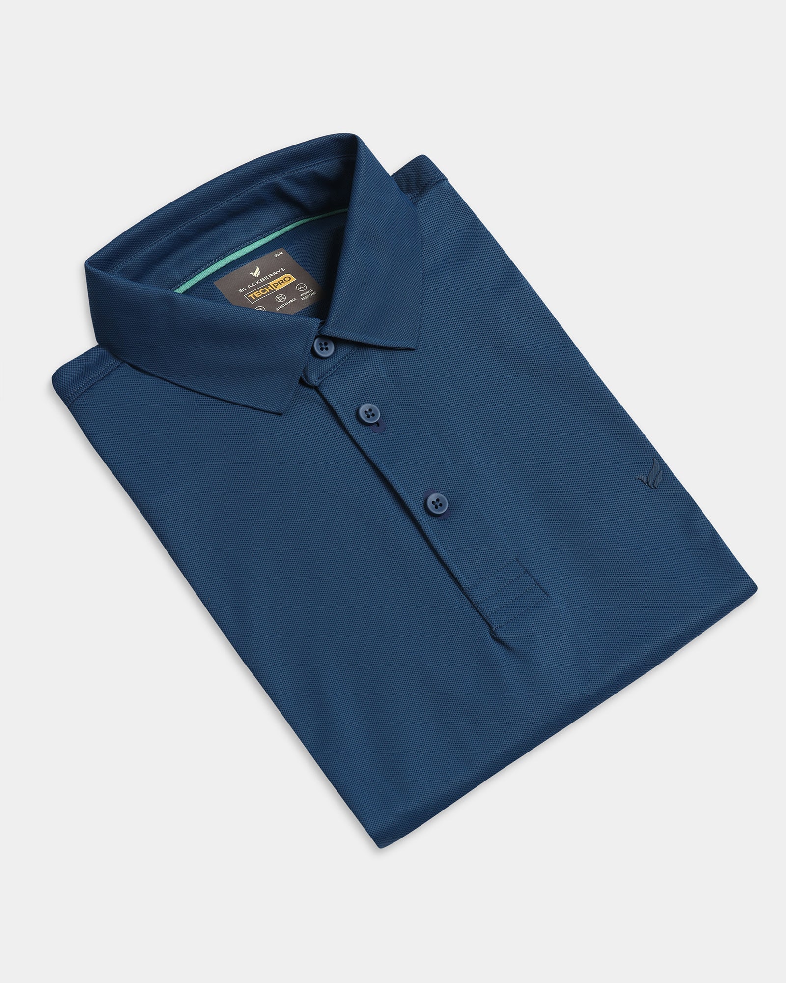 Navy TechPro Textured Polo - Hina
