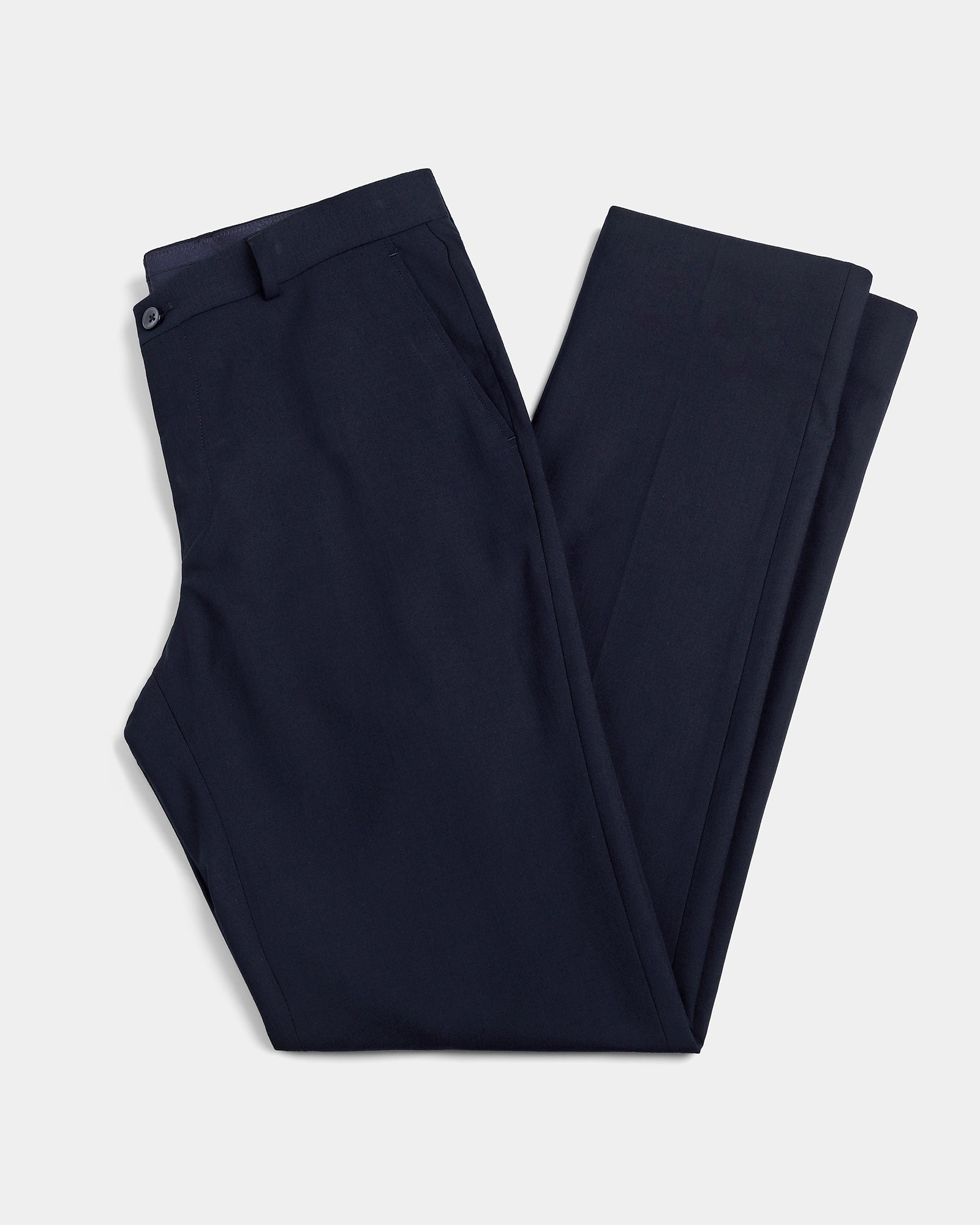 Navy Check Trouser - Fossil