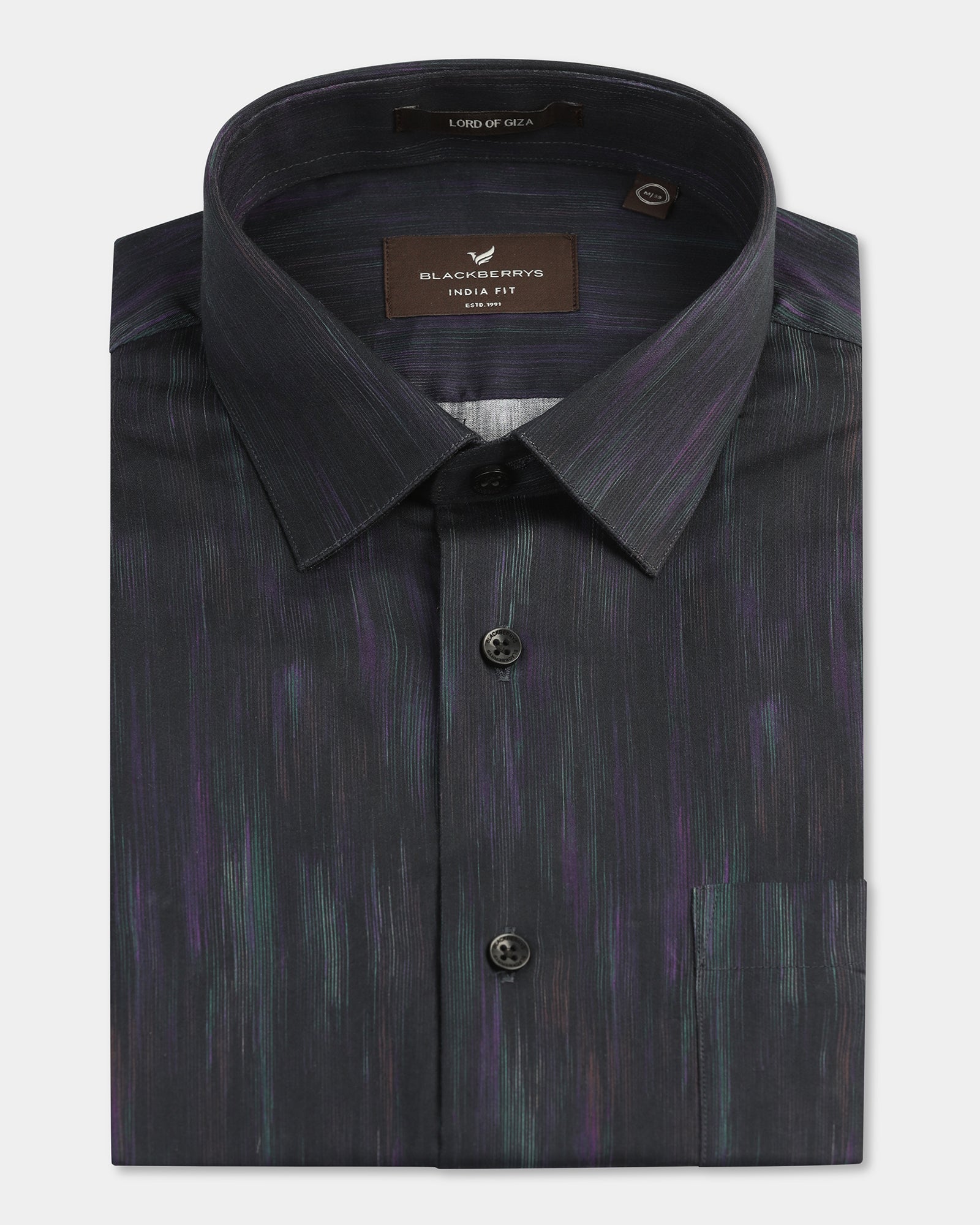 Navy Half Sleeve Printed Shirt - Siena