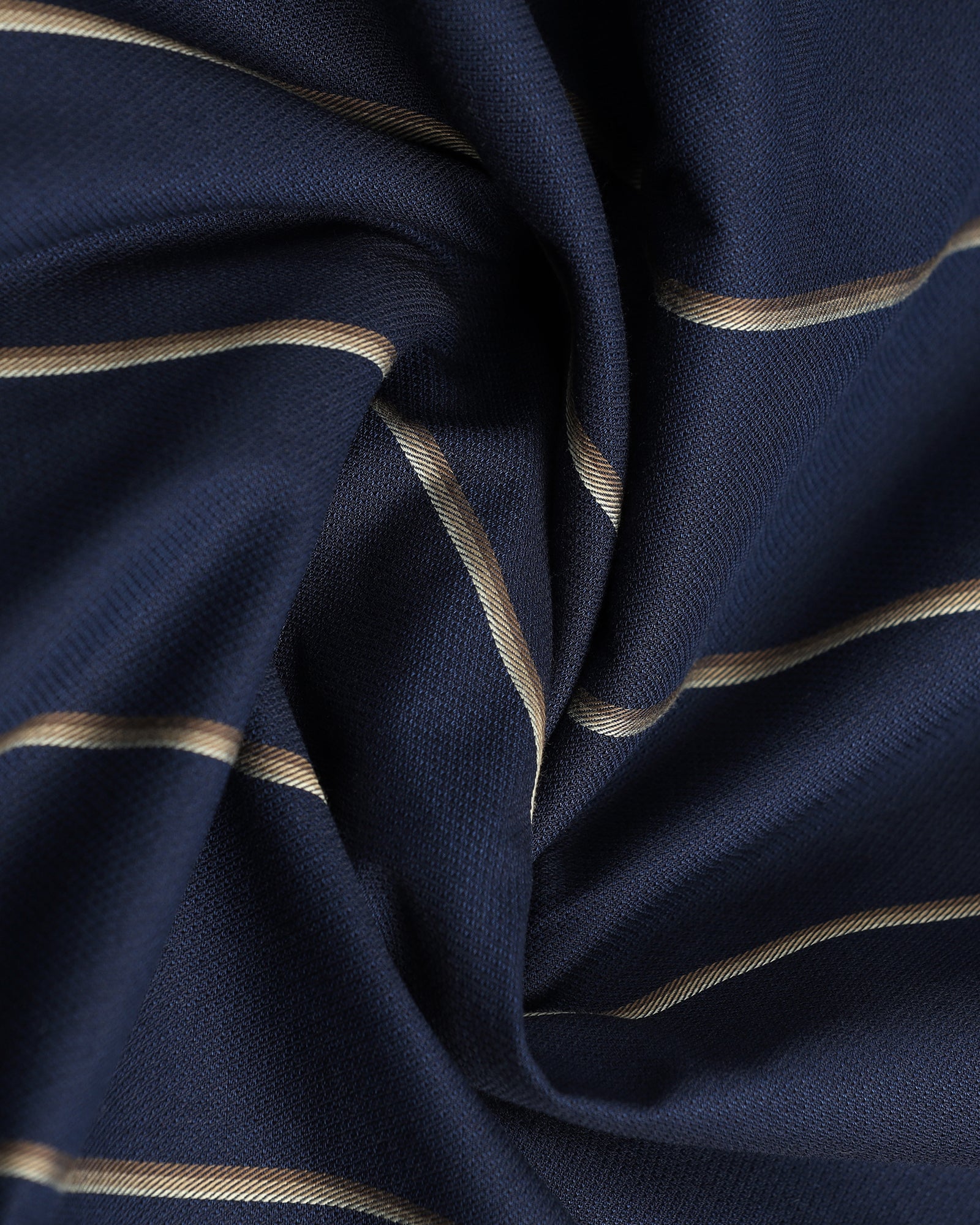 Navy Half Sleeve Stripe Shirt - Huon