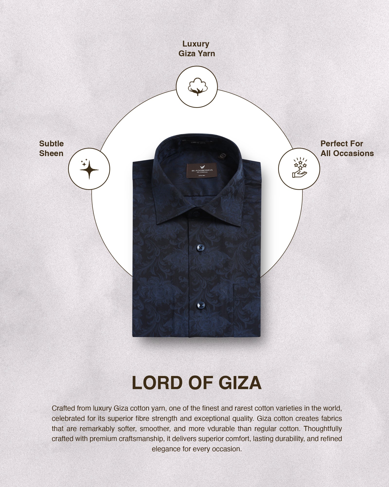 Navy Jacquard Shirt - Wasabi