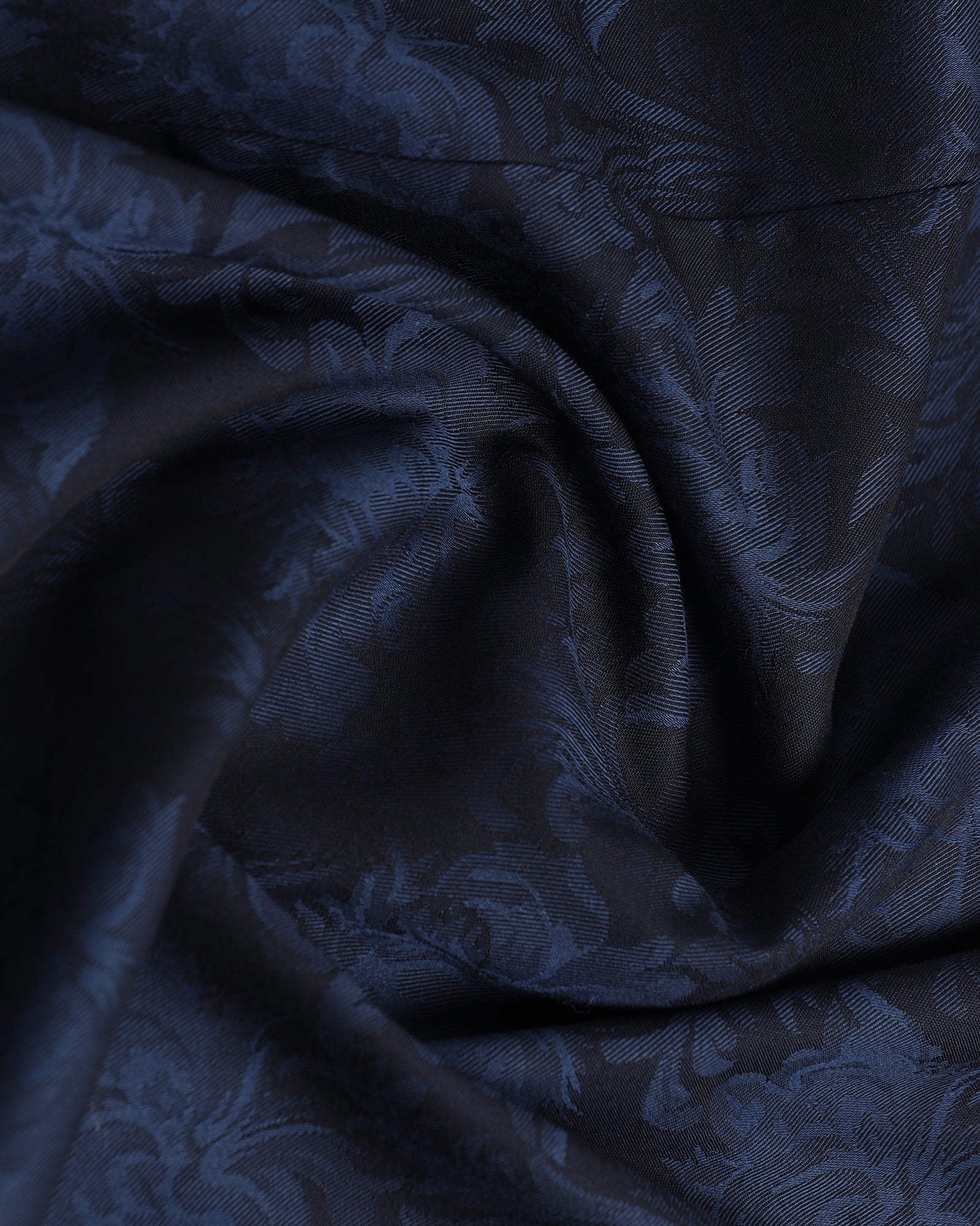 Navy Jacquard Shirt - Wasabi