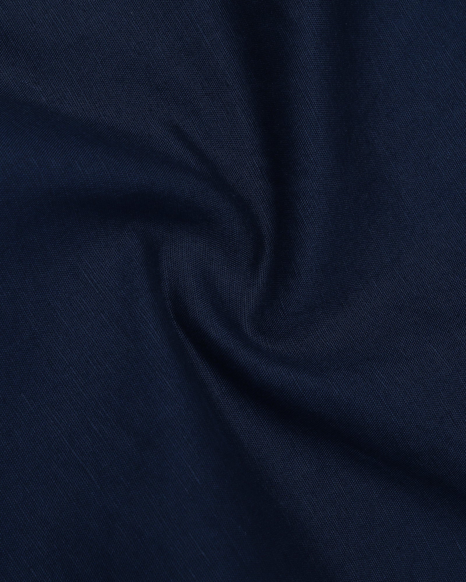 Navy Linen Solid Shirt - Cleo