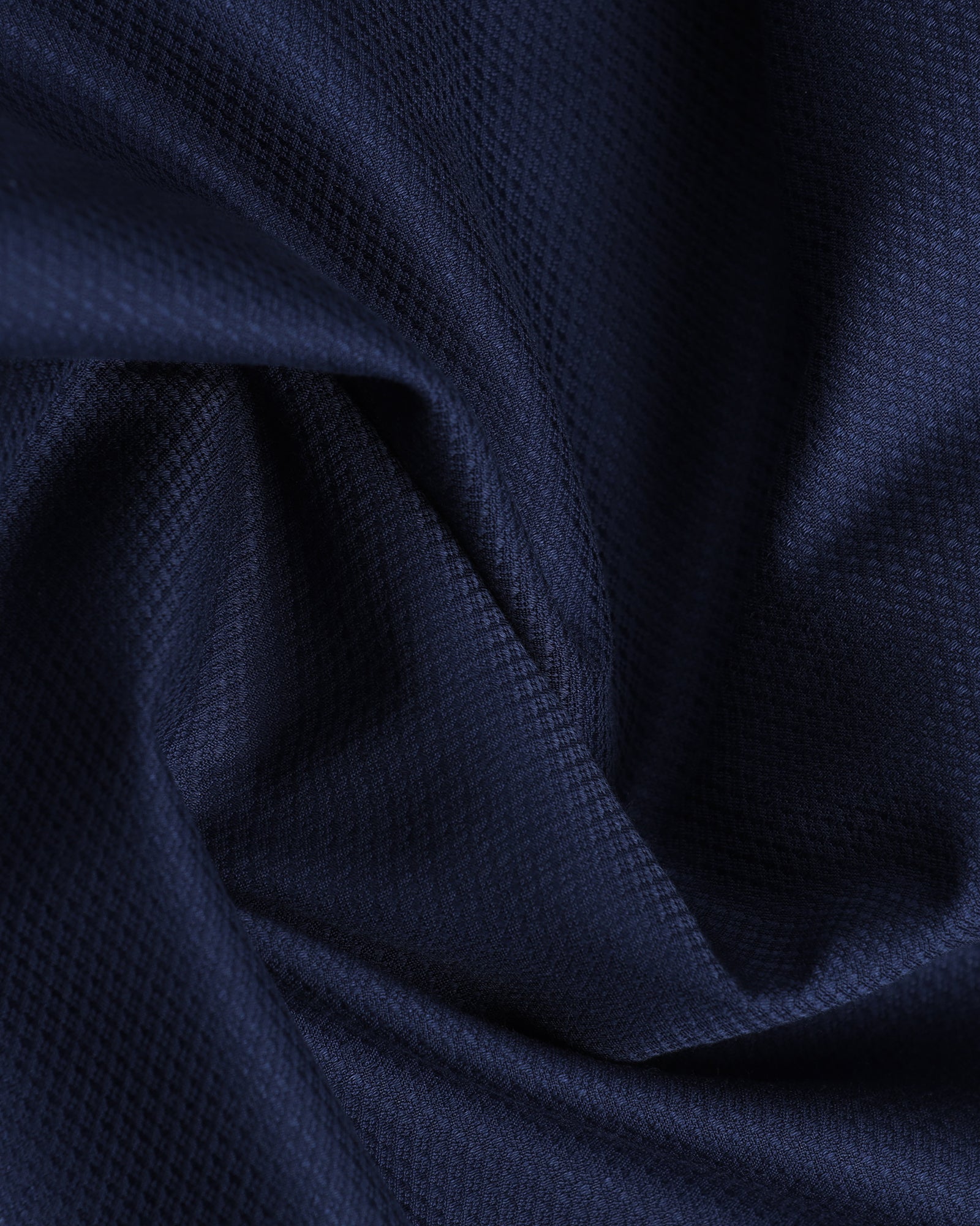 Navy Non Iron Textured Shirt - P31