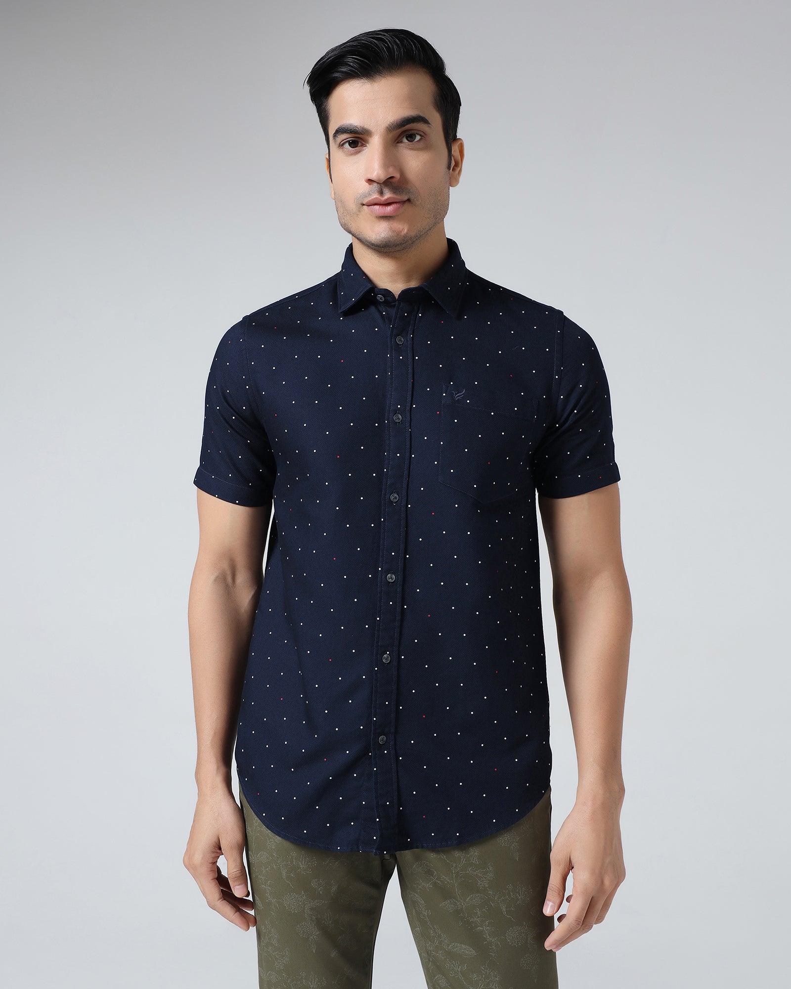 Navy Printed Shirt - Fylor