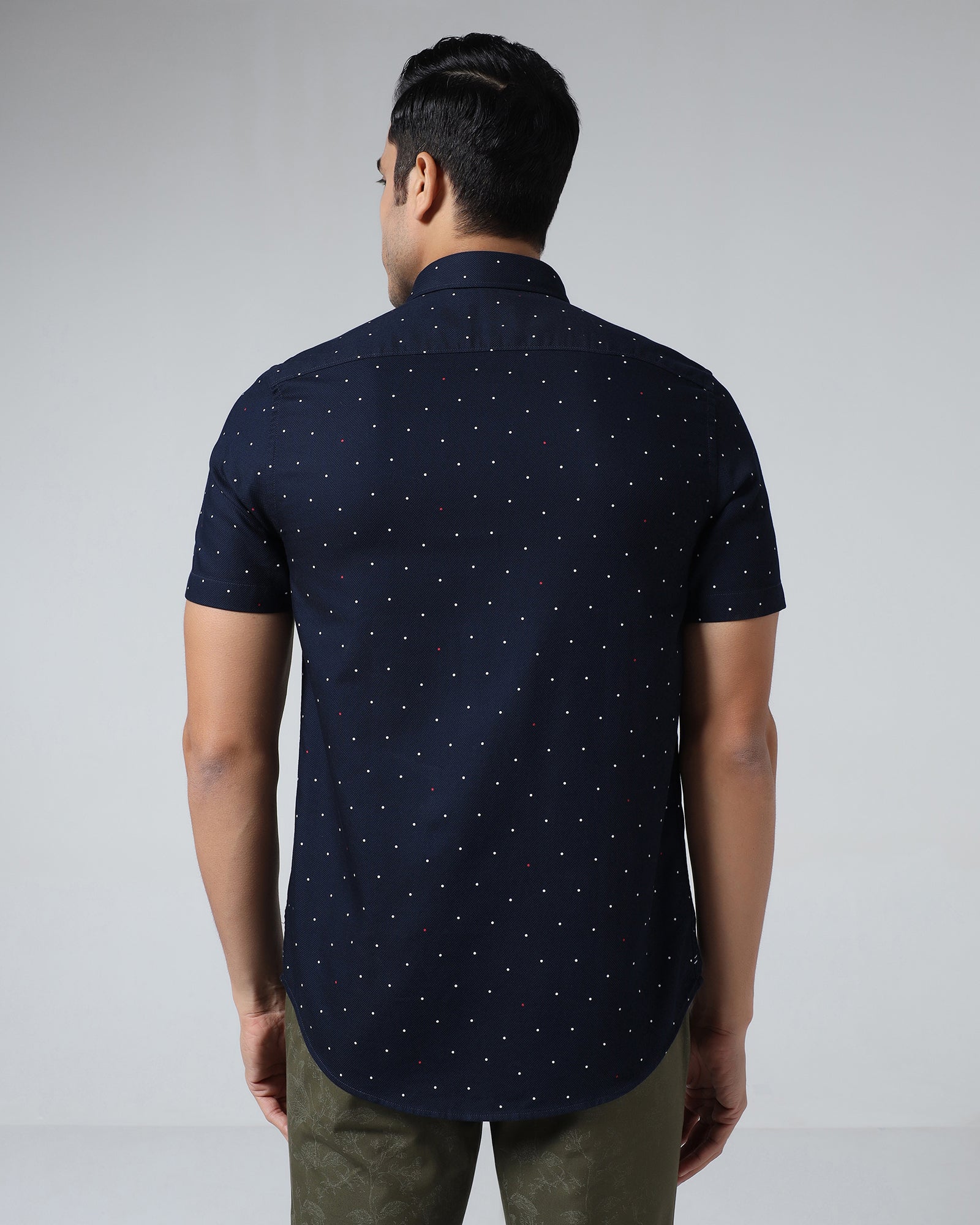 Navy Printed Shirt - Fylor