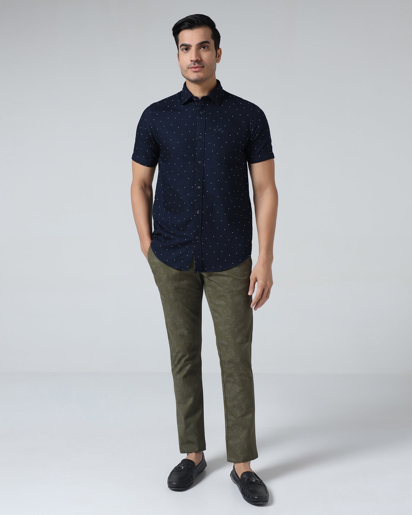 Navy Printed Shirt - Fylor