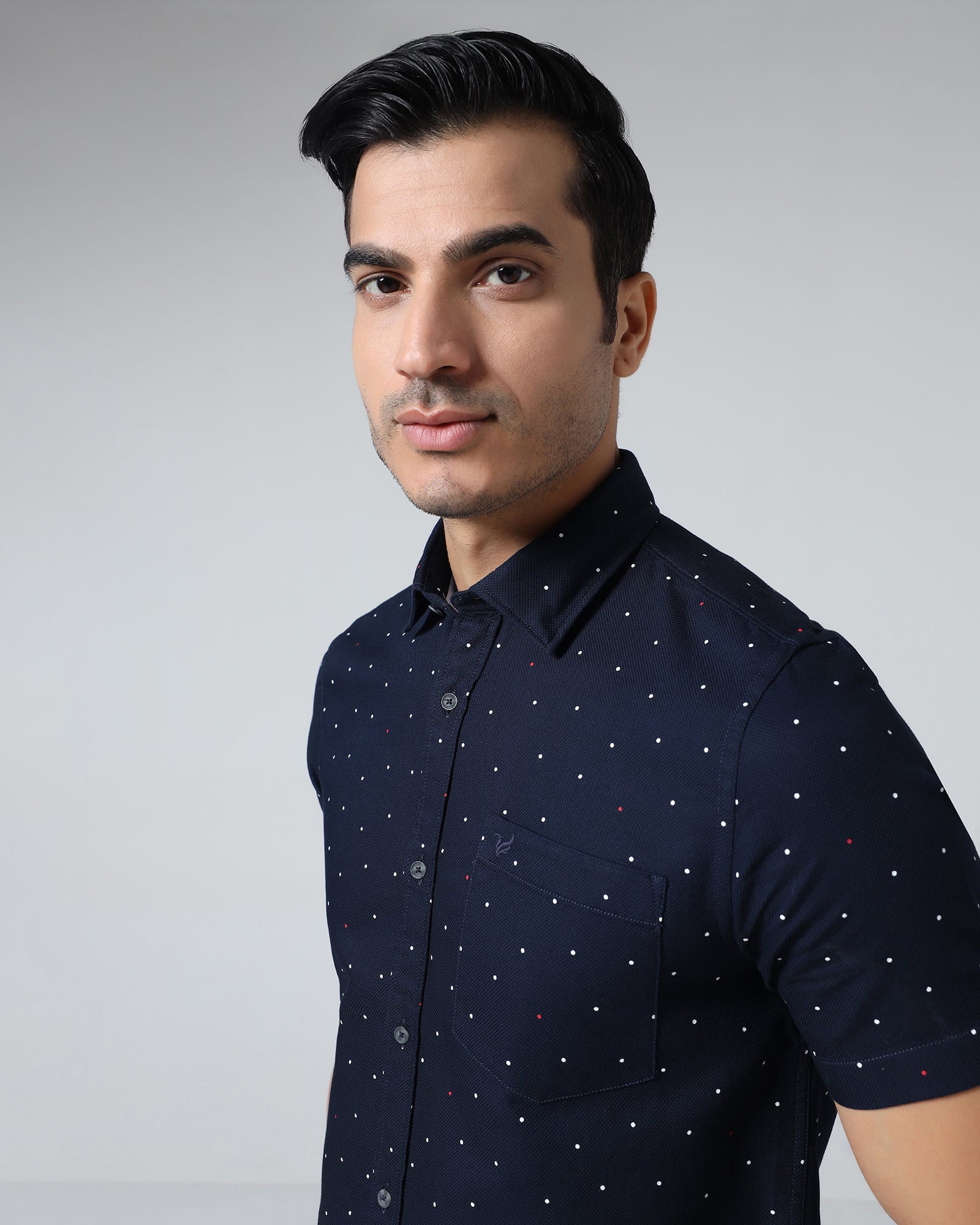 Navy Printed Shirt - Fylor