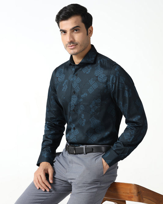 Navy Printed Shirt - Pristine
