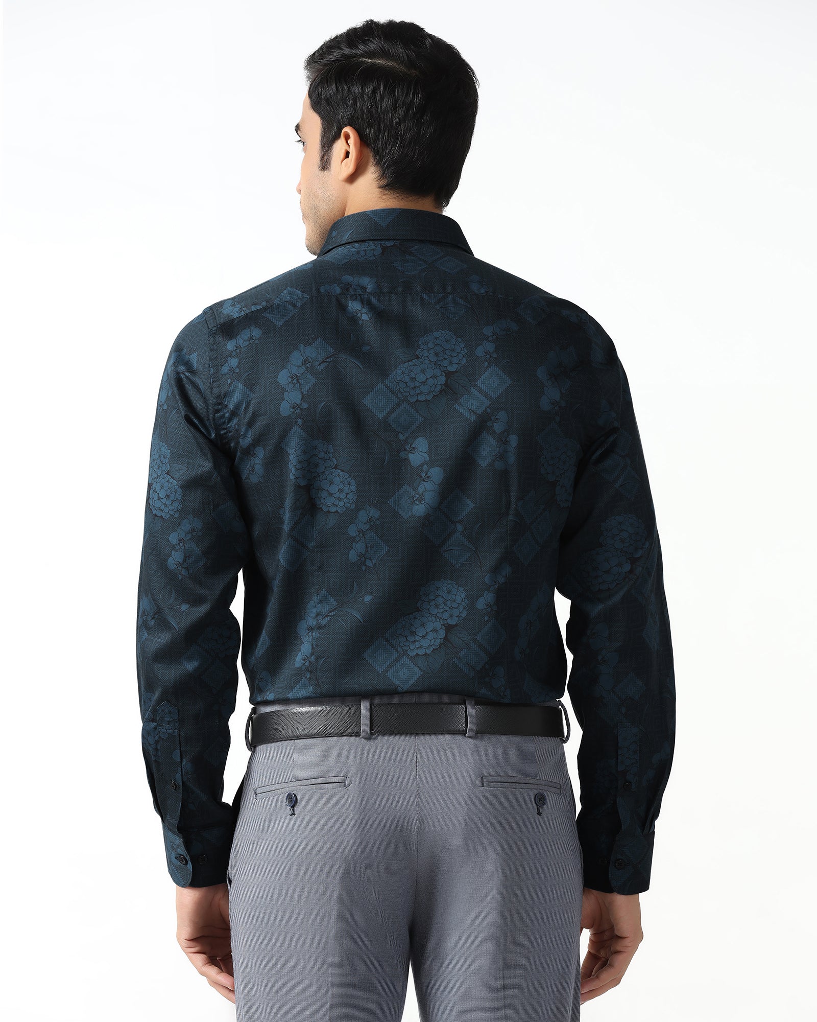 Navy Printed Shirt - Pristine