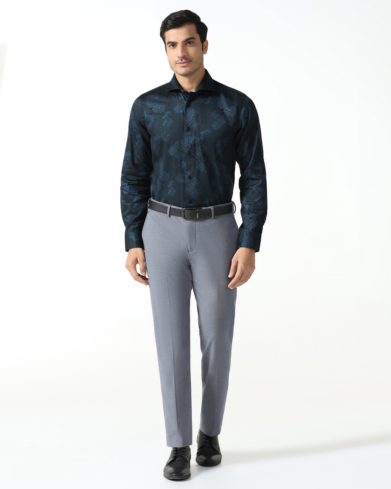 Navy Printed Shirt - Pristine