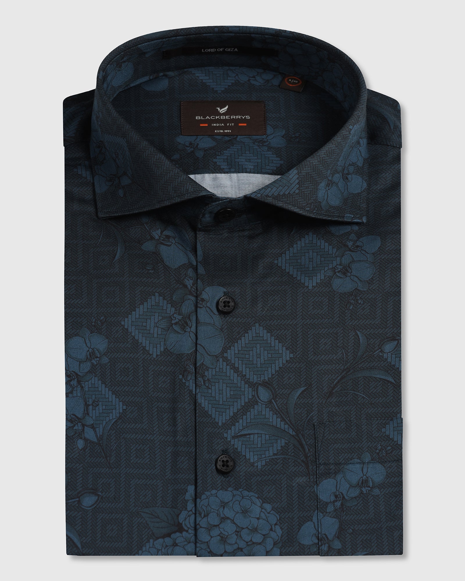 Navy Printed Shirt - Pristine