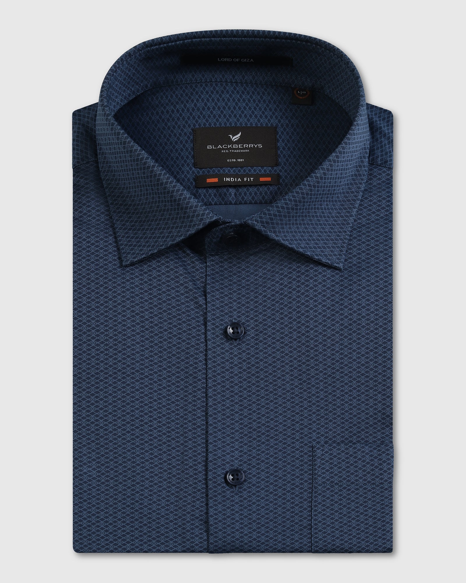 Navy Printed Shirt - Radio