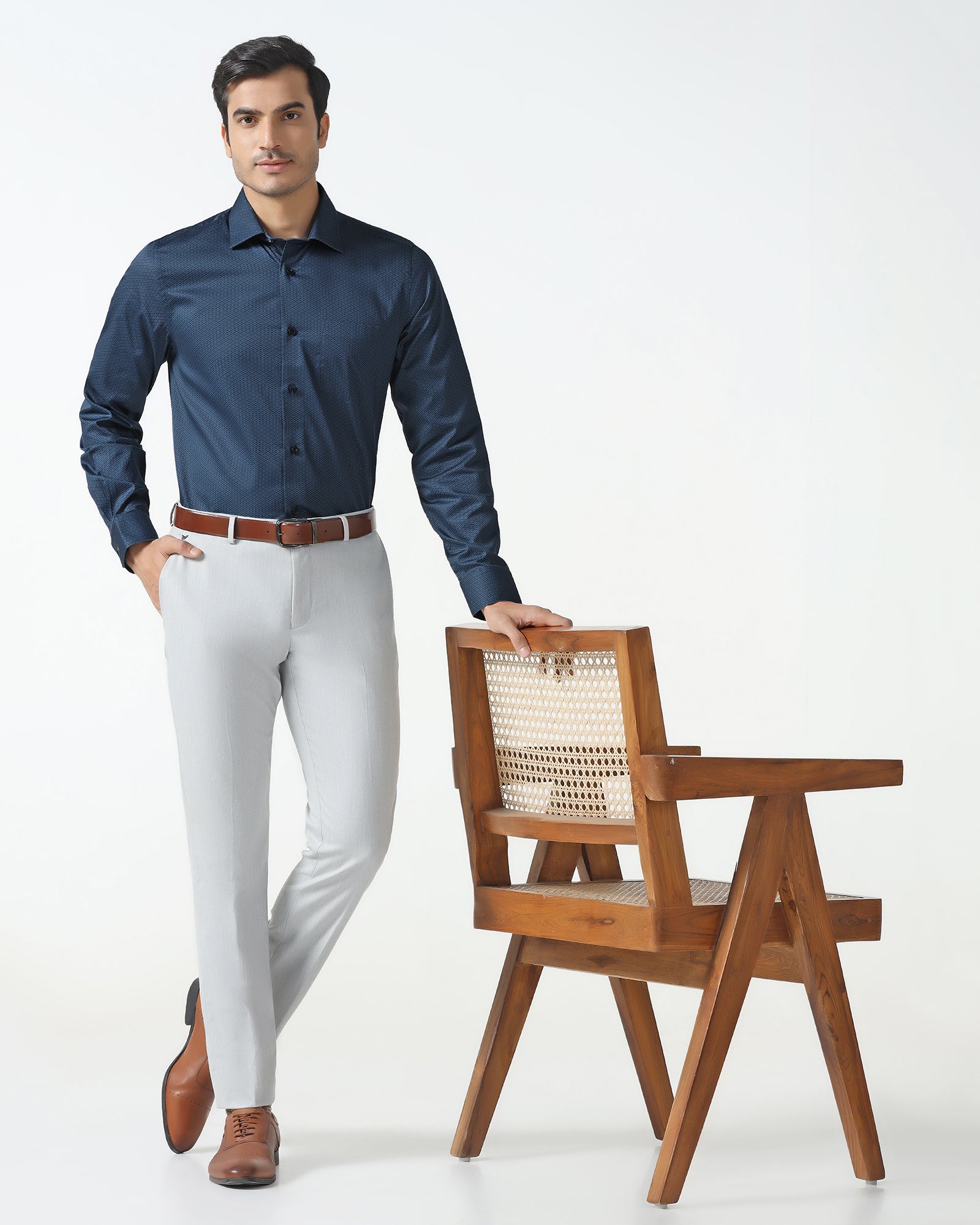 Navy Printed Shirt - Radio