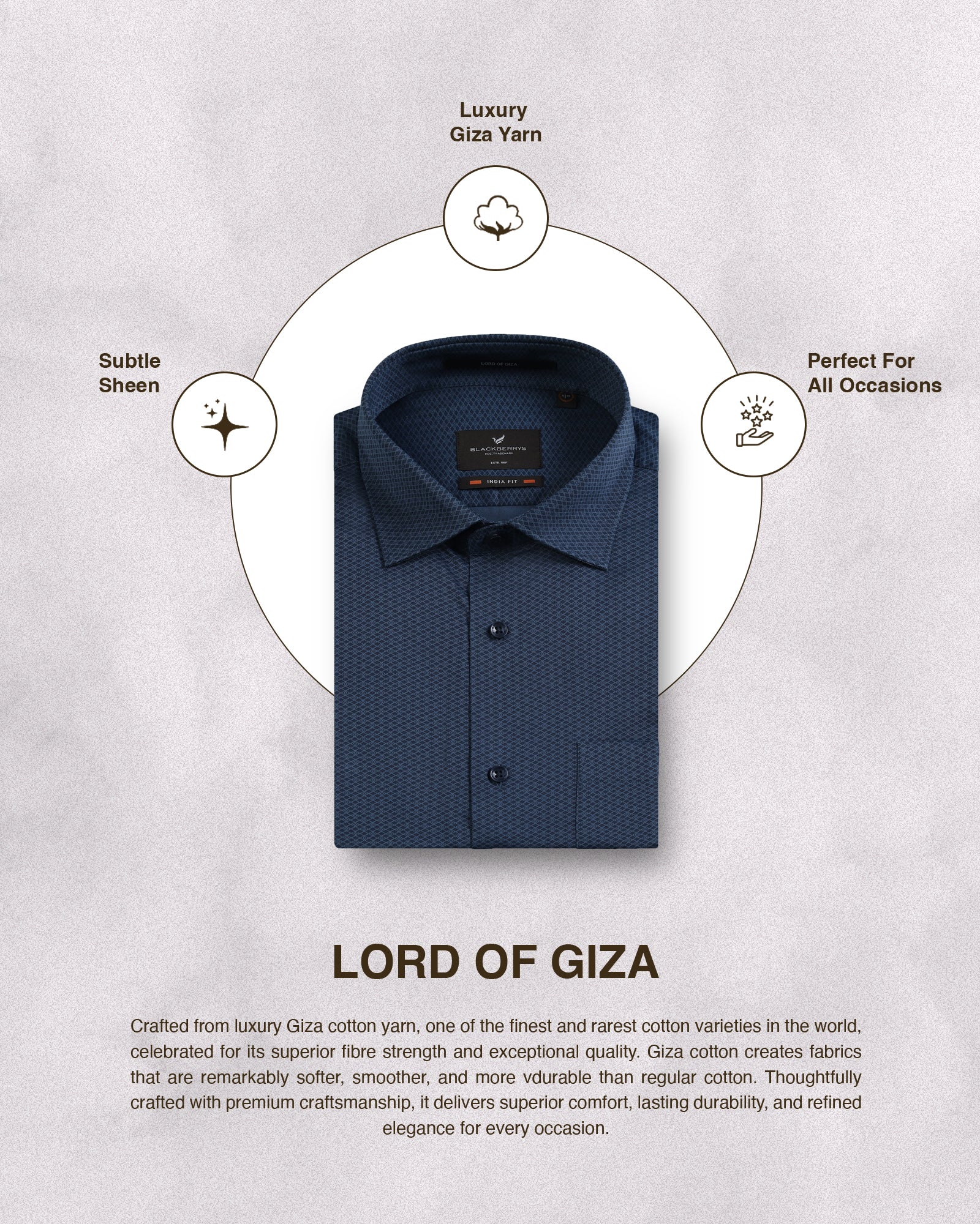 Navy Printed Shirt - Radio