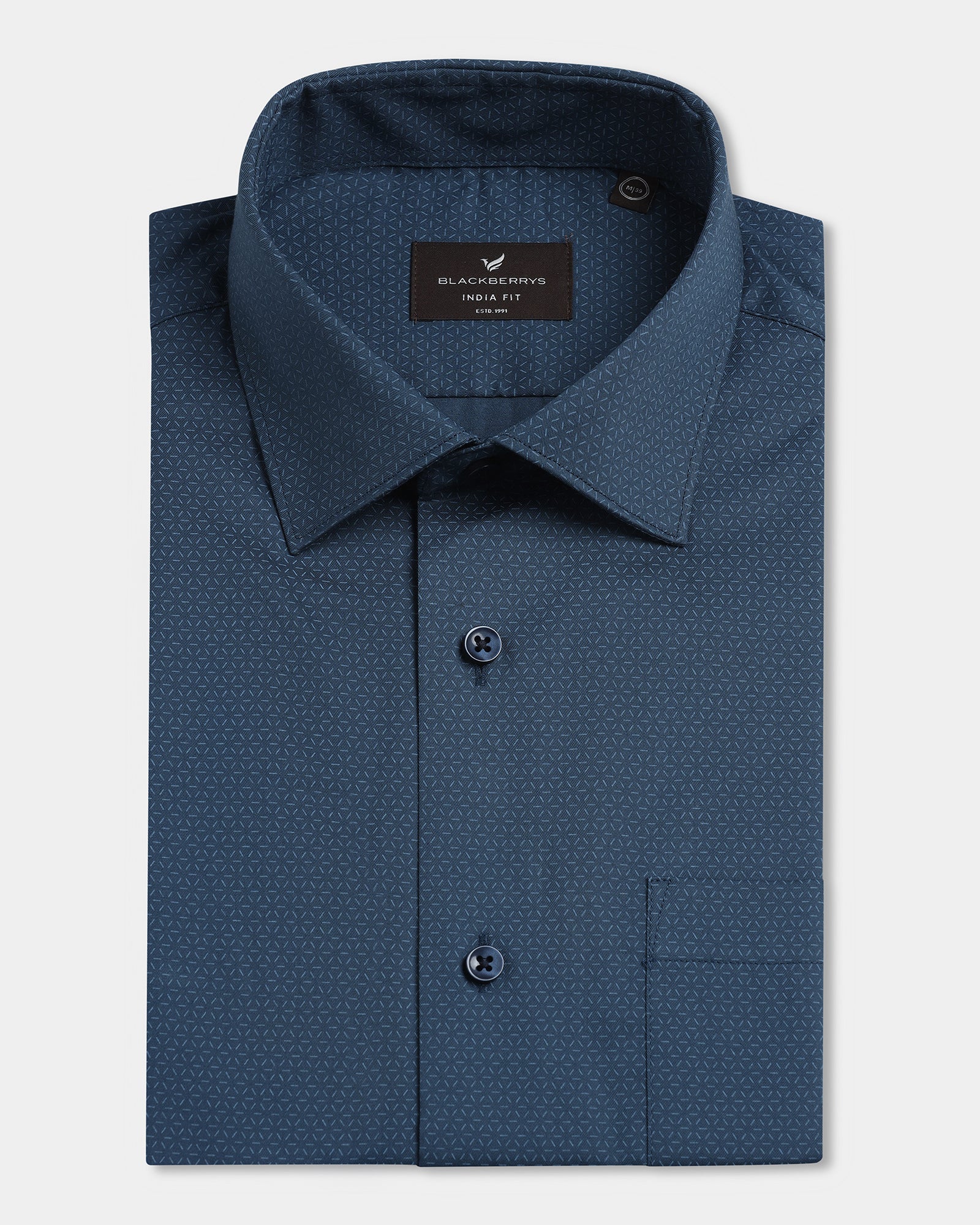 Navy Printed Shirt - Welkon