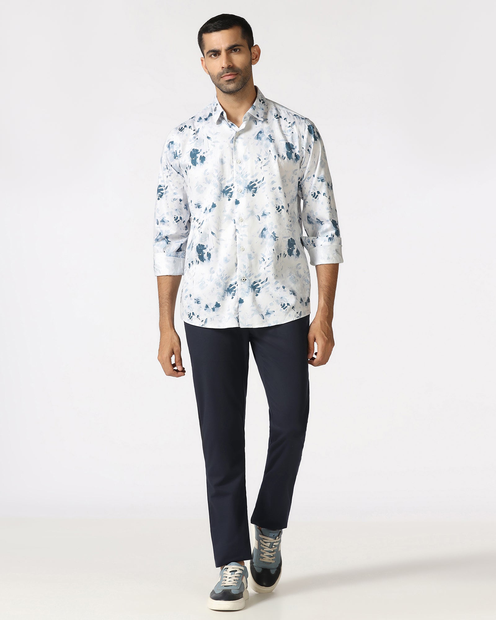 Navy Solid Khakis - Elba