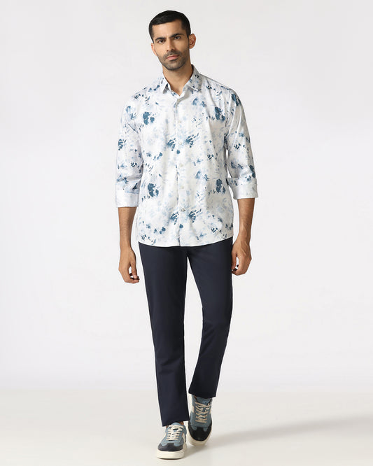 Navy Solid Khakis - Elba