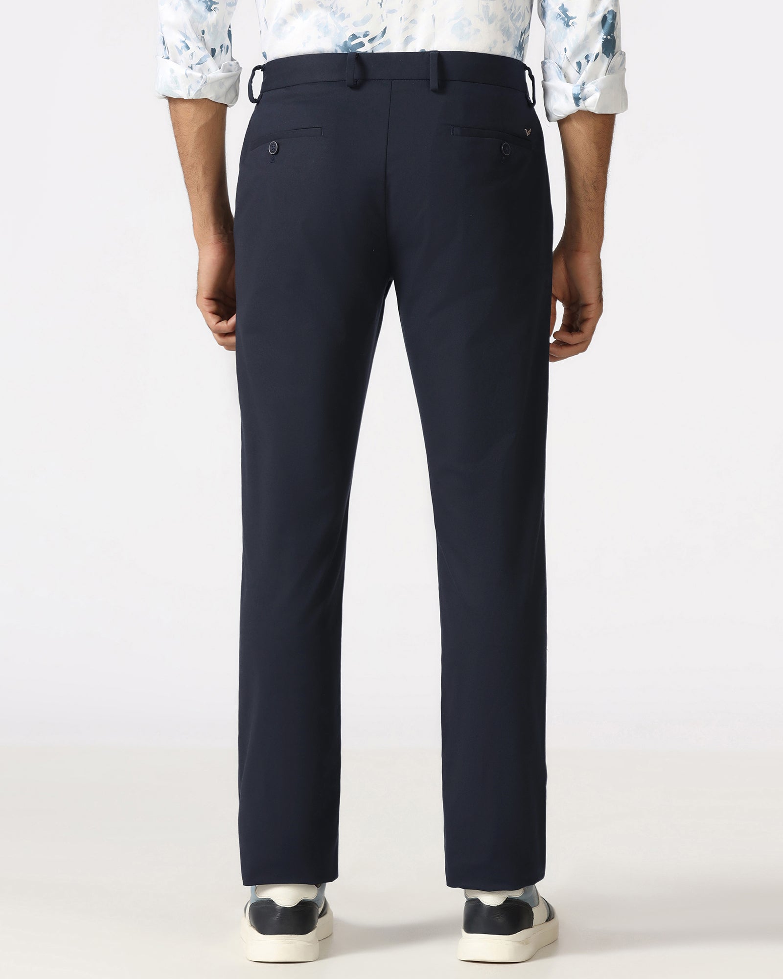 Navy Solid Khakis - Elba