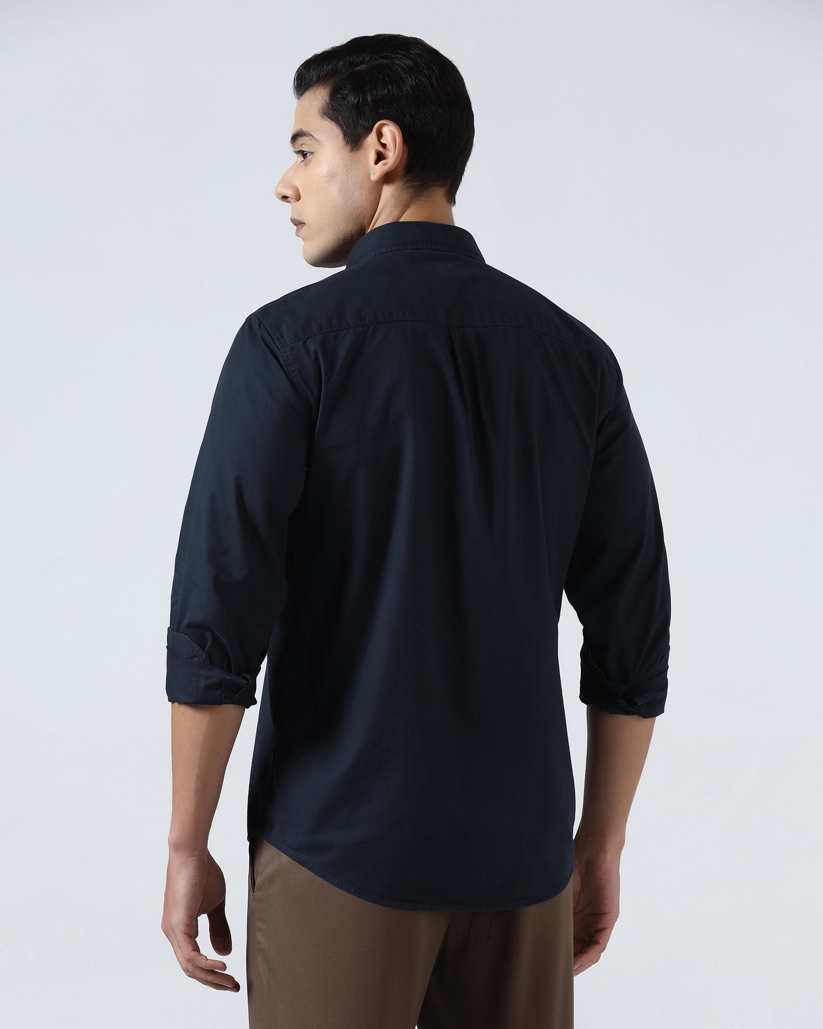 Navy Solid Shirt - Zento