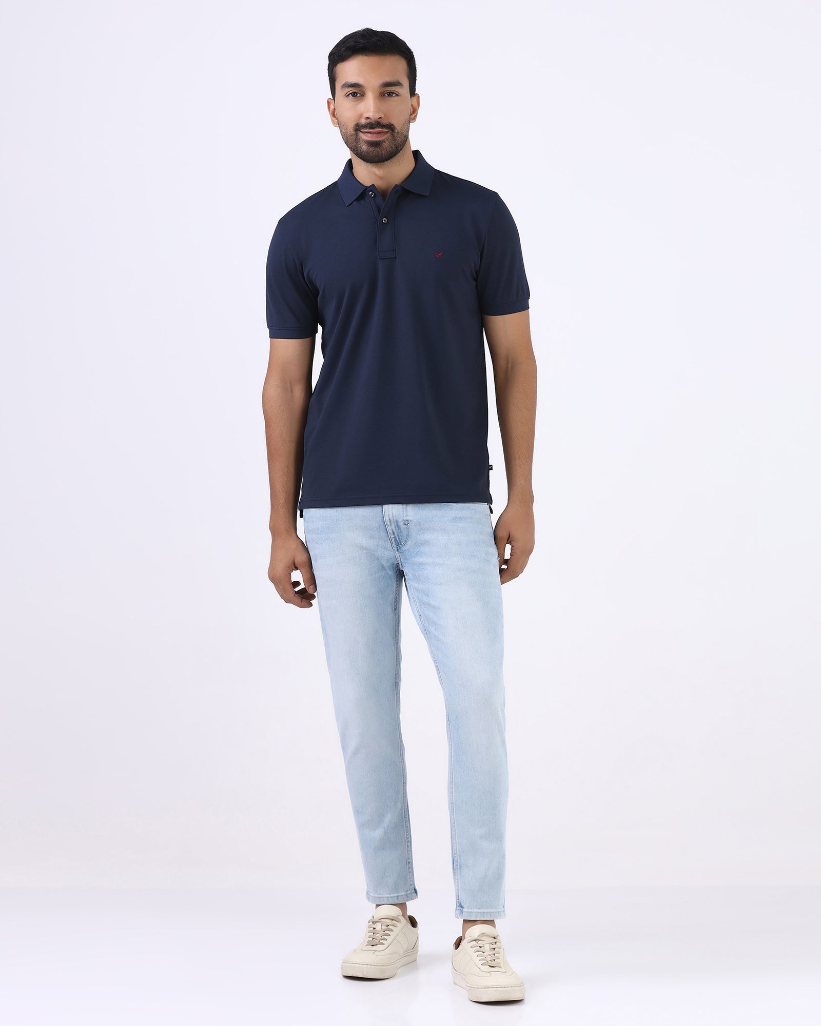 Navy Must Haves Solid Polo - Yukii