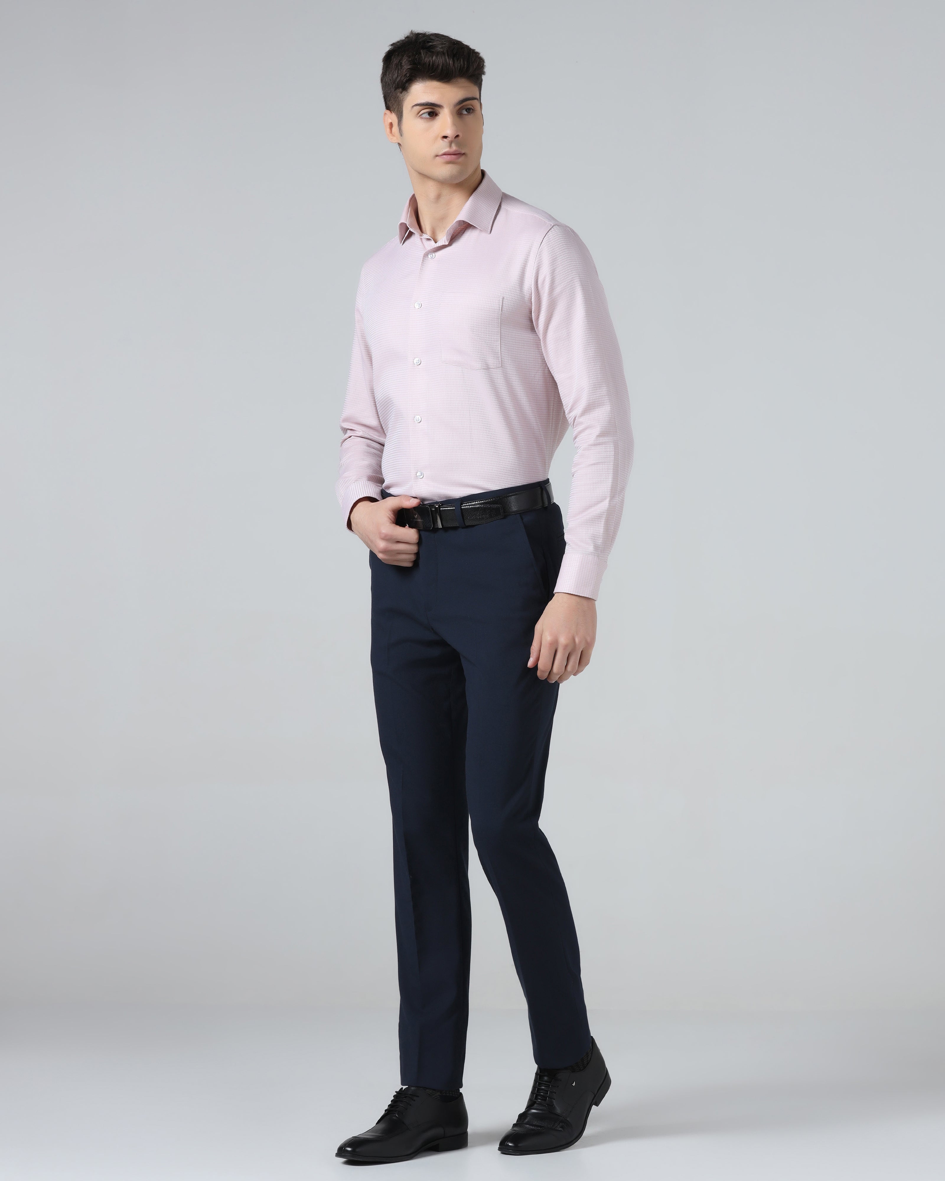 Navy Solid Trouser