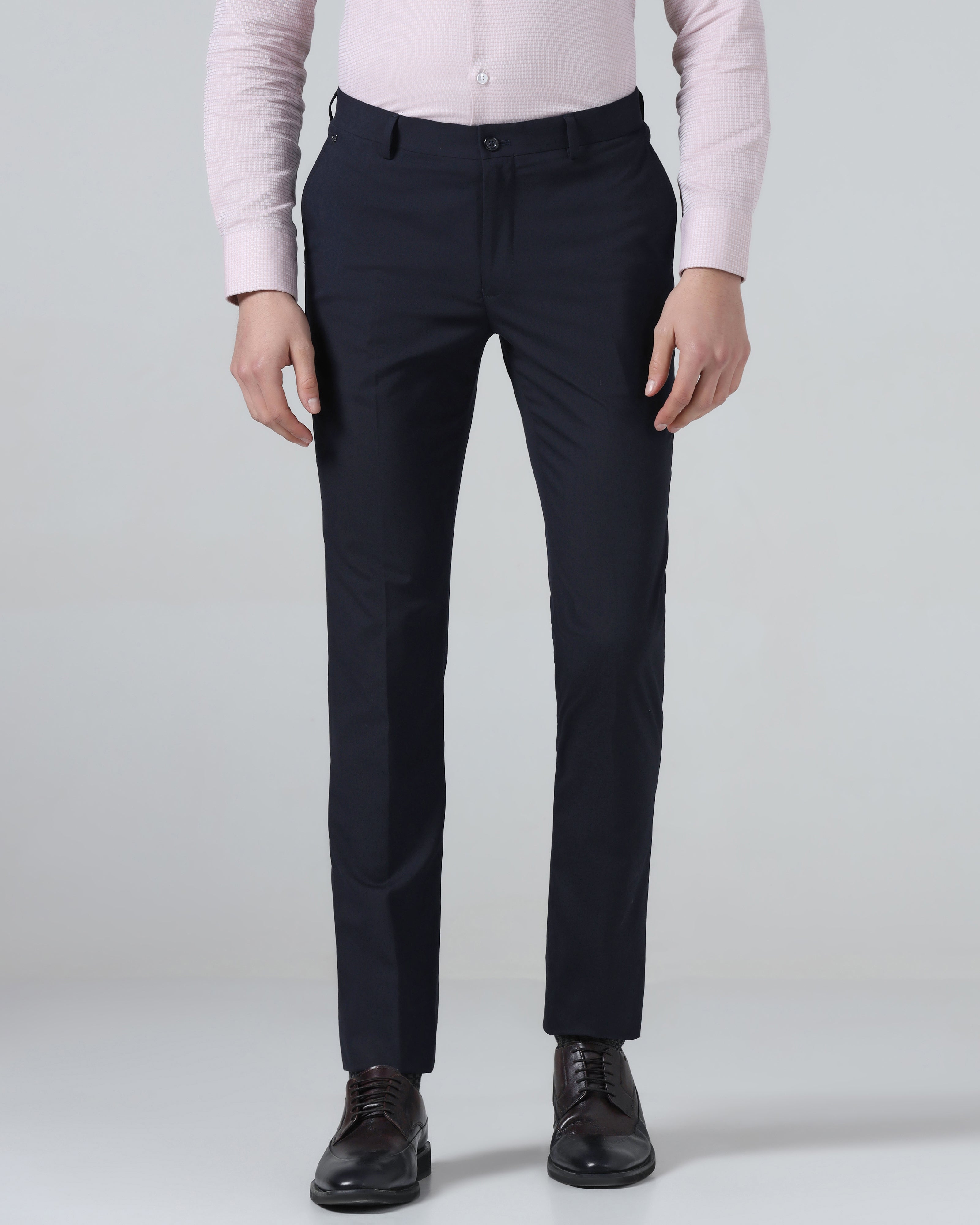 Navy Solid Trouser