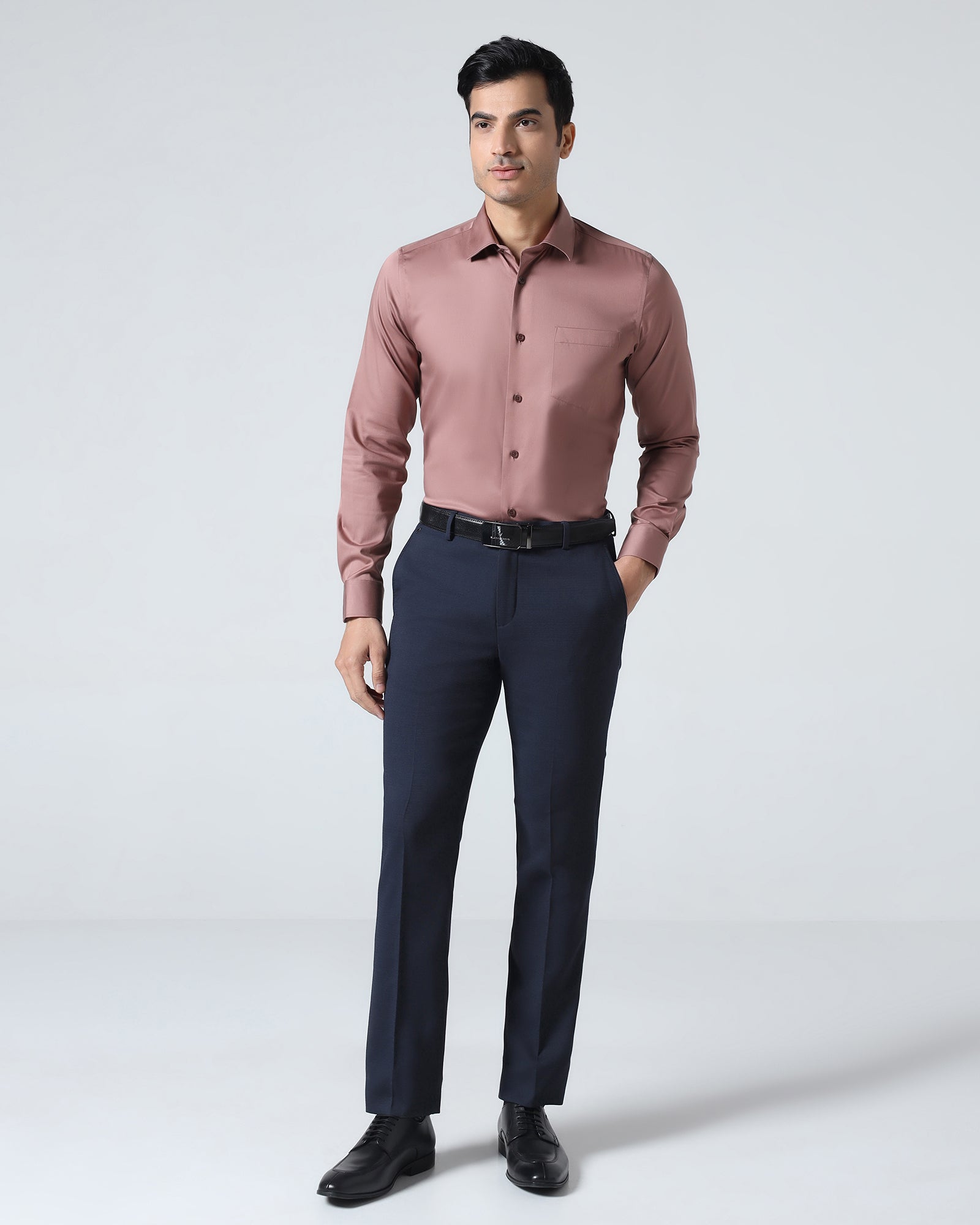 Navy Solid Trouser - Kings