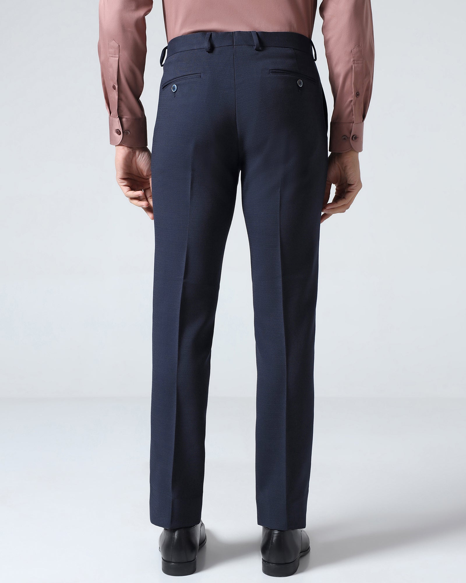 Navy Solid Trouser - Kings