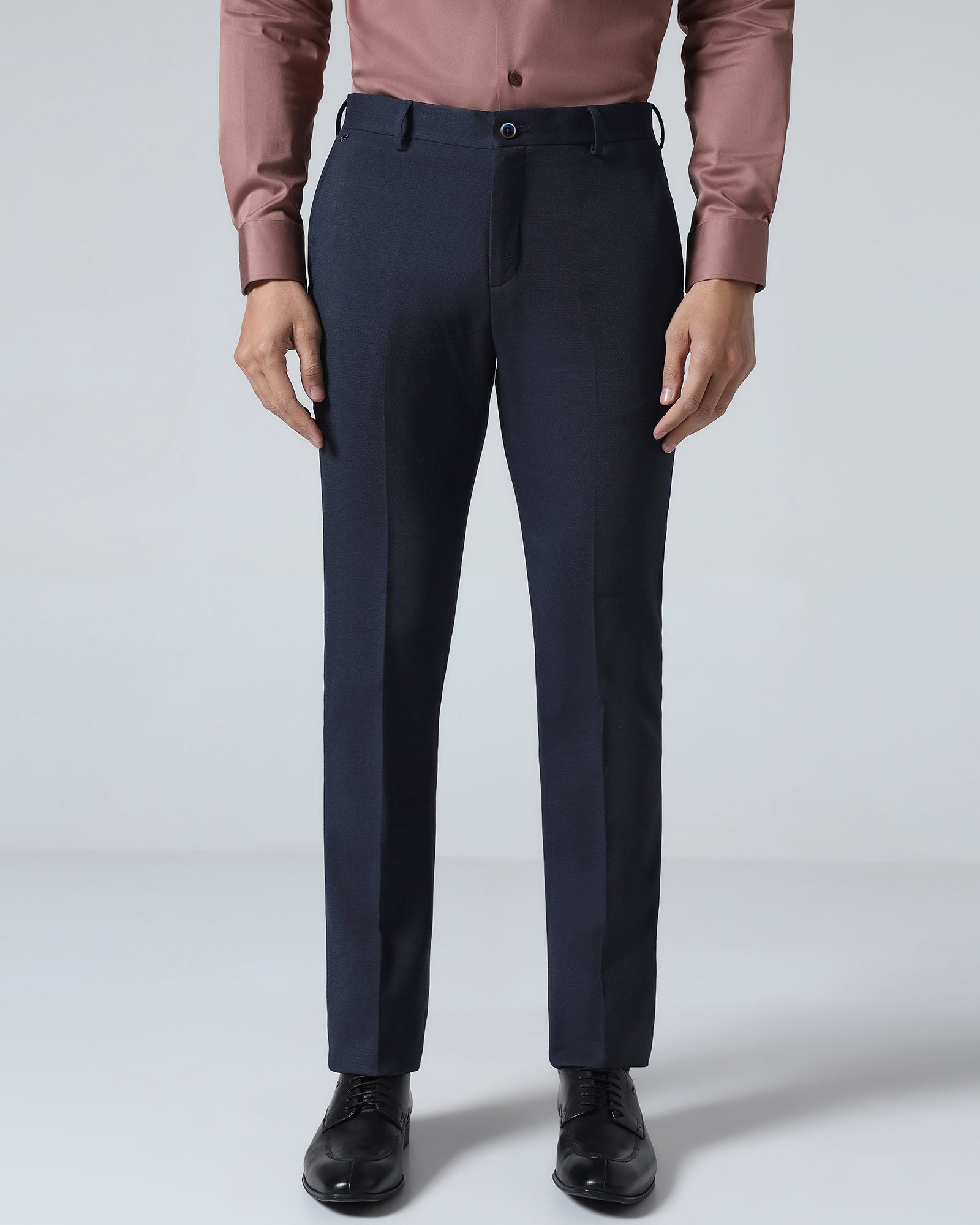 Navy Solid Trouser - Kings
