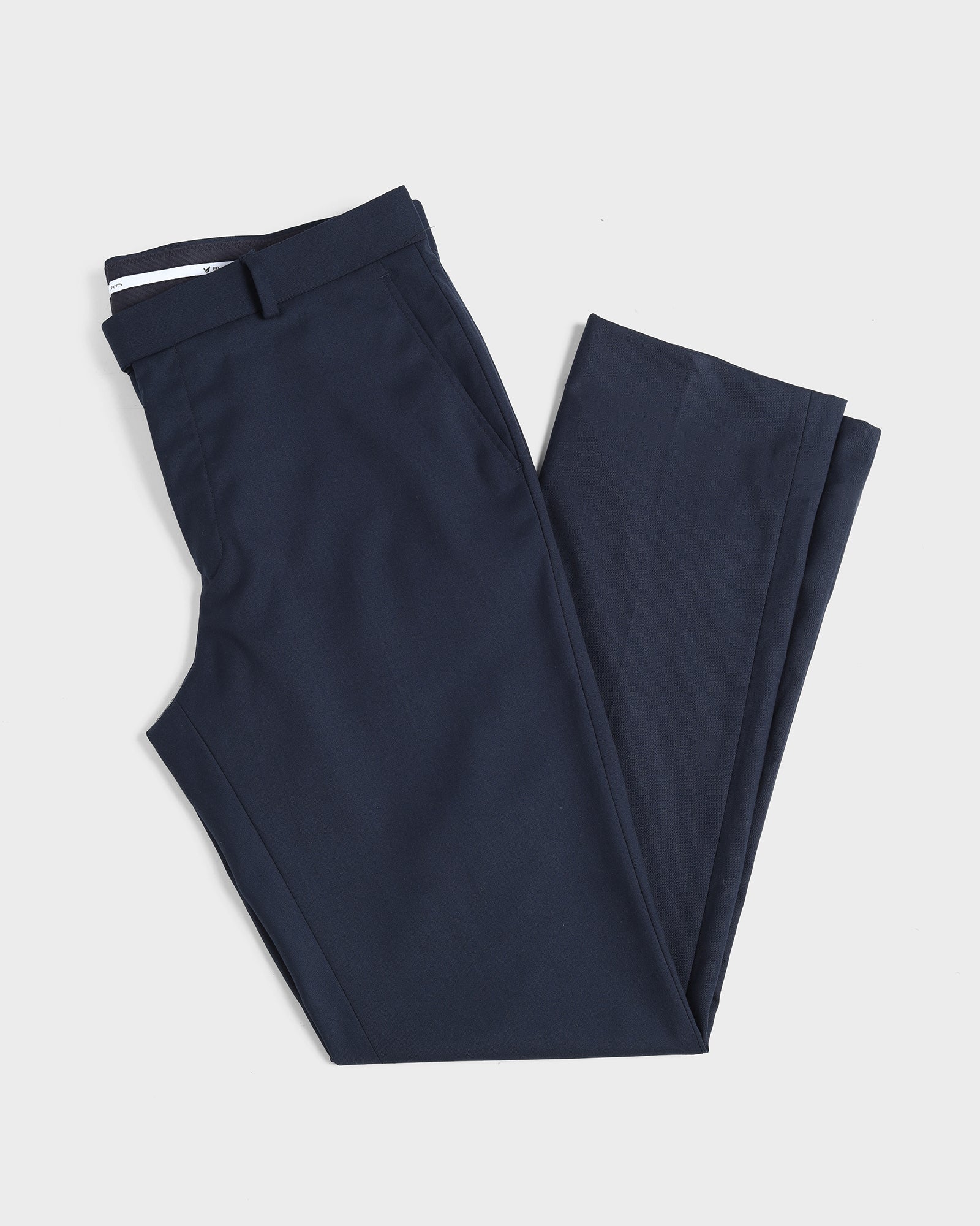 Navy Solid Trouser - Liano