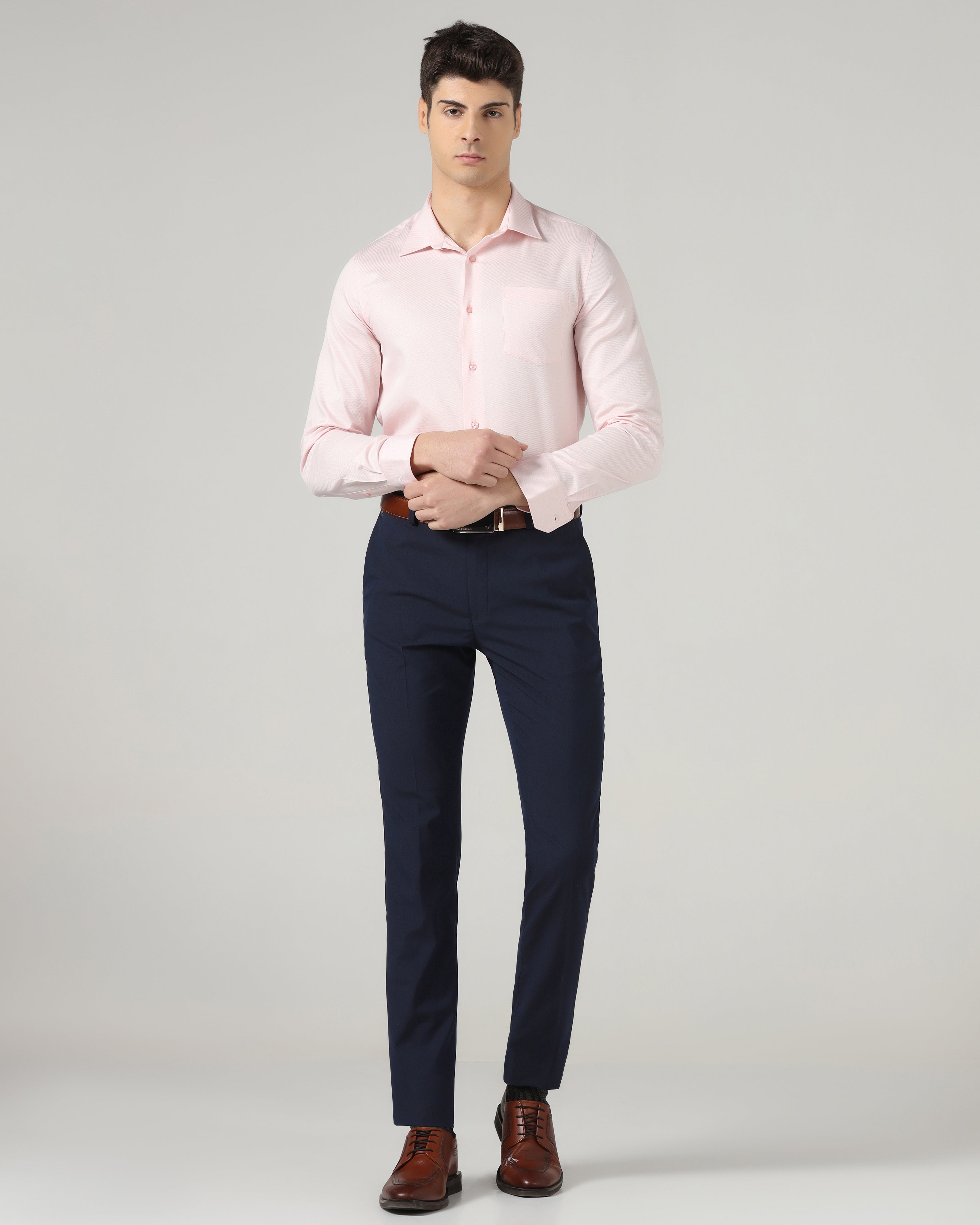 Navy Solid Trouser
