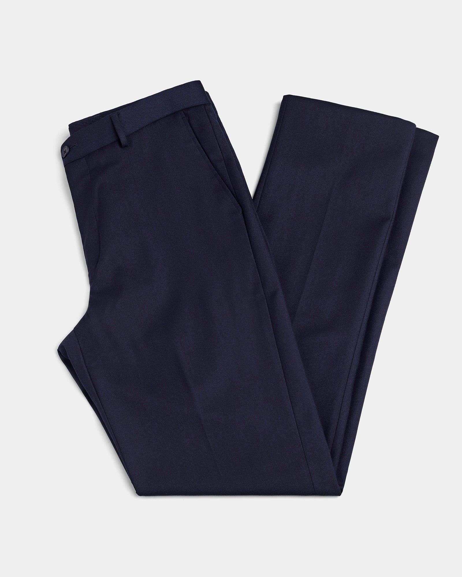Navy Solid Trouser - Stafen