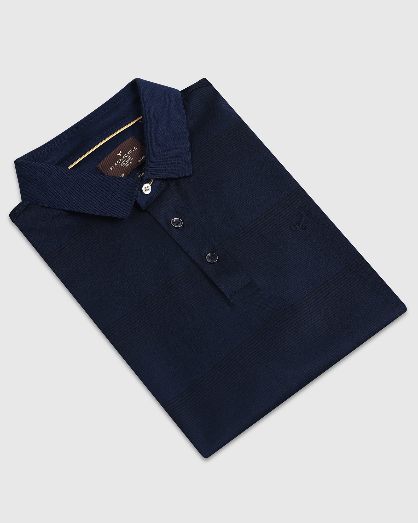 Navy Stripe Polo - Tip