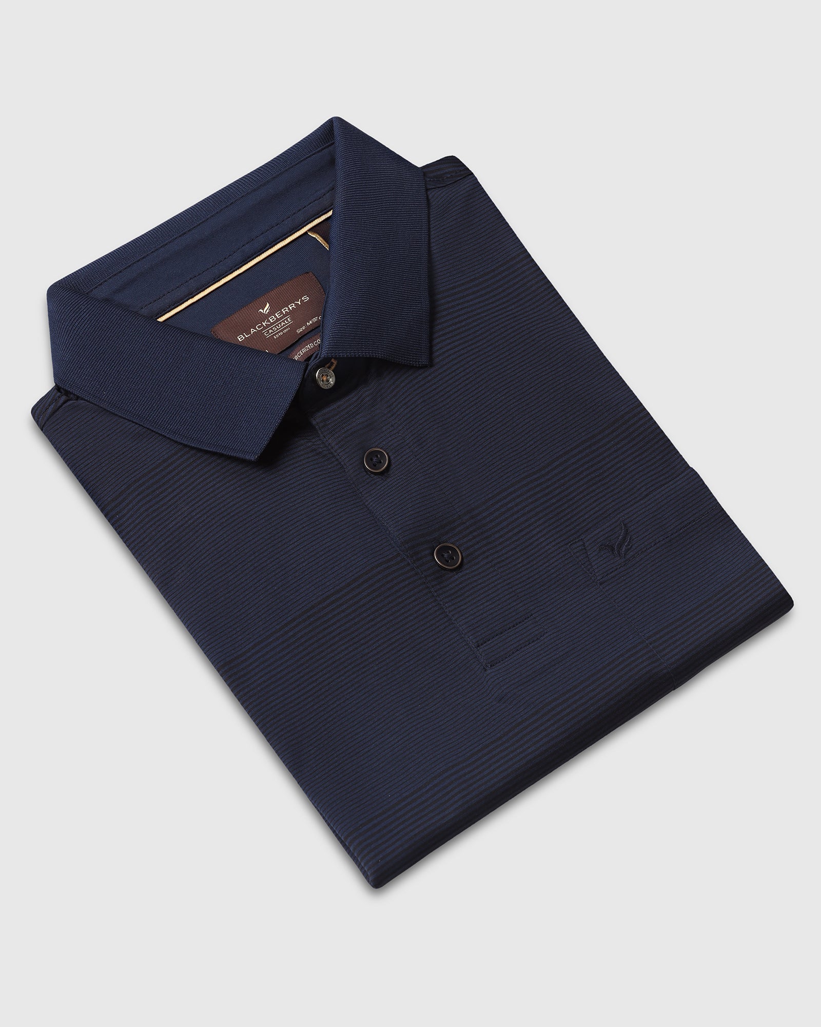 Navy Stripe Polo - Tip