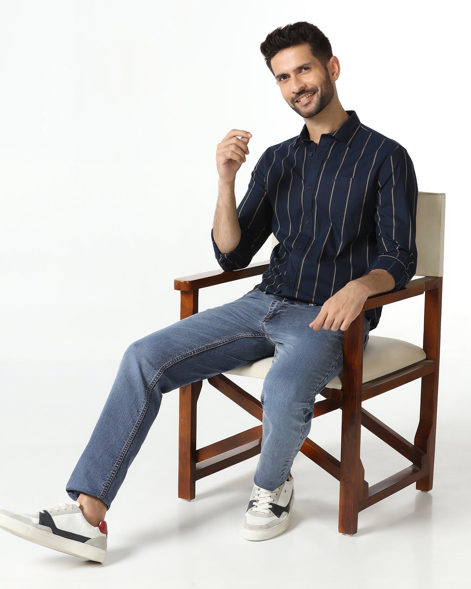 Navy Stripe Shirt - Huon