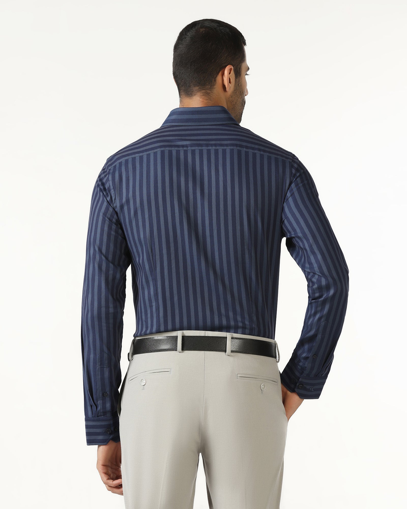 Navy Stripe Shirt - Refute