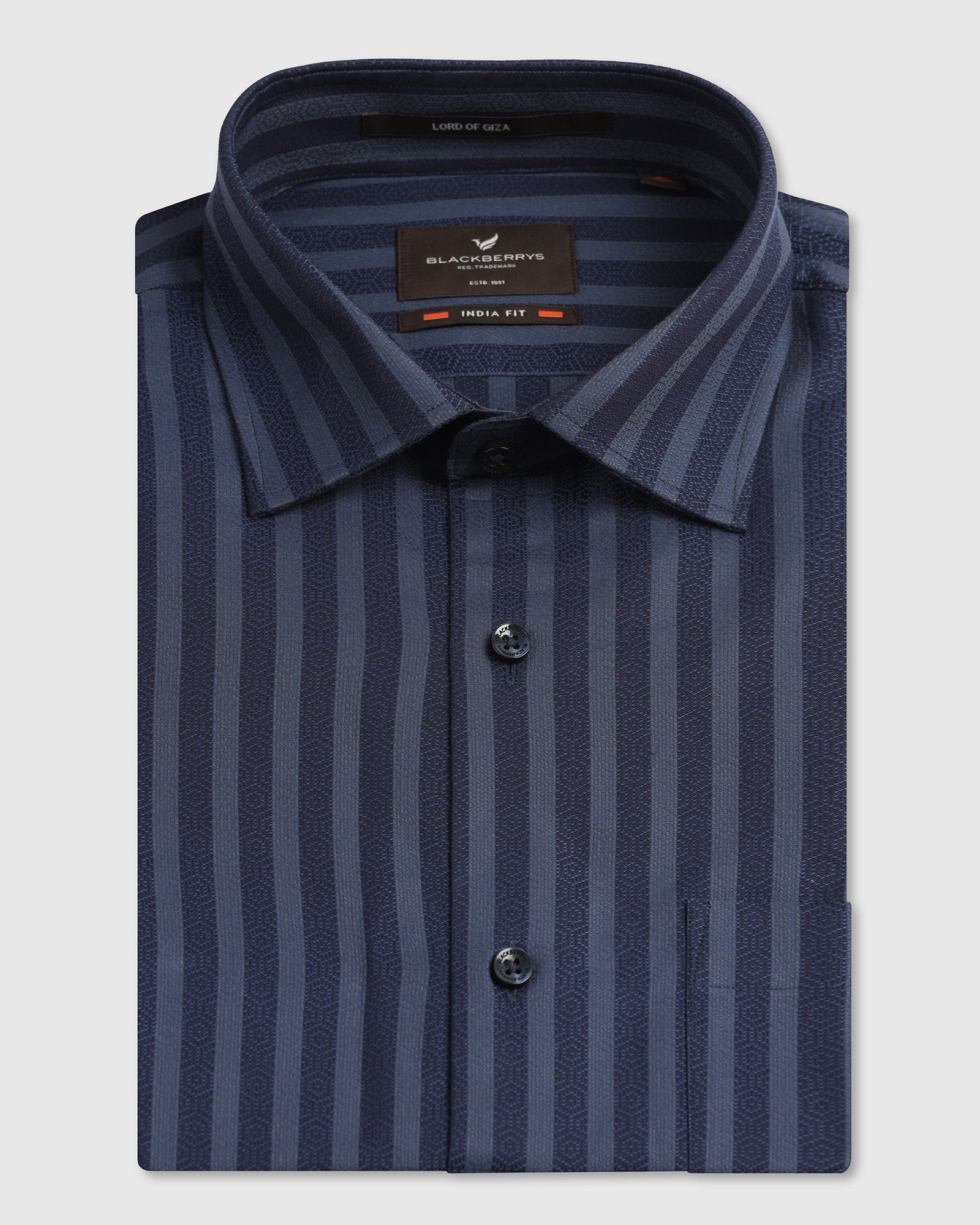Navy Stripe Shirt - Refute