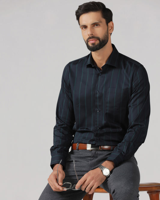 Navy Stripe Shirt - Simon