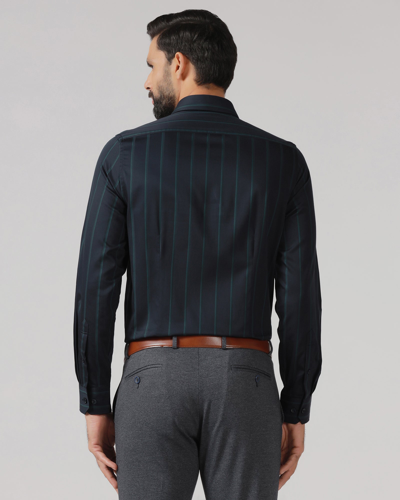 Navy Stripe Shirt - Simon