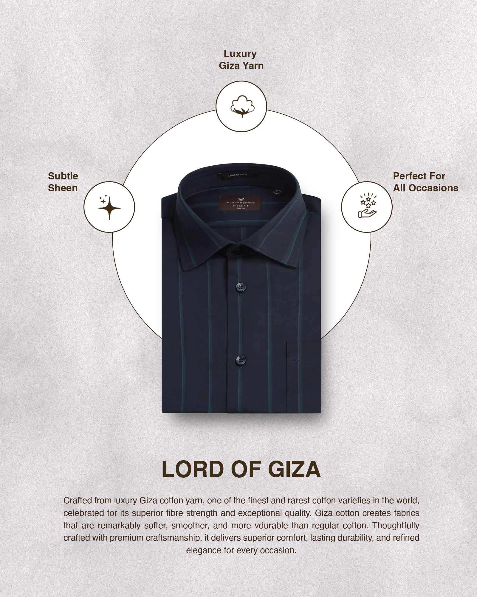 Navy Stripe Shirt - Simon