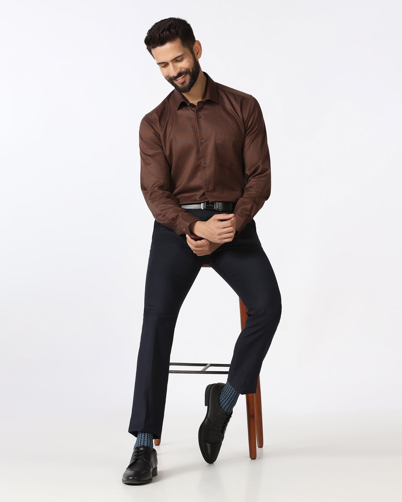 Navy Stripe Trouser - Rockford