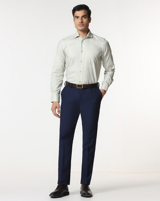 Navy Technowaist Textured Trouser - Smirnoff