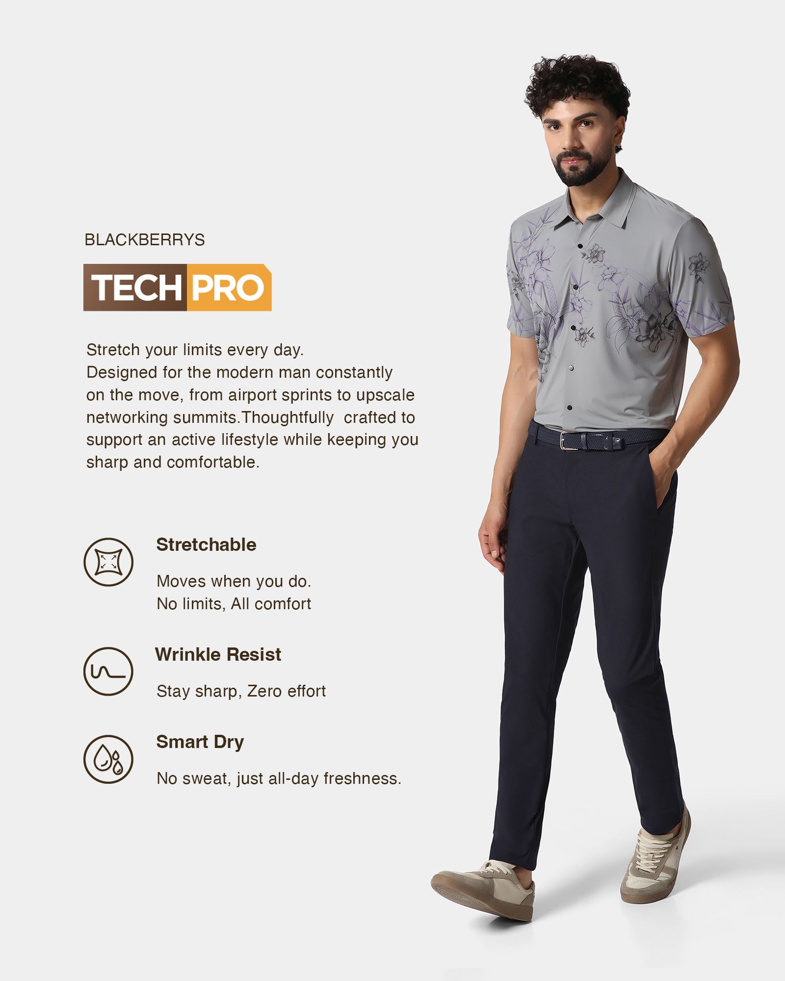 Navy TechPro Solid Khakis - Yukon
