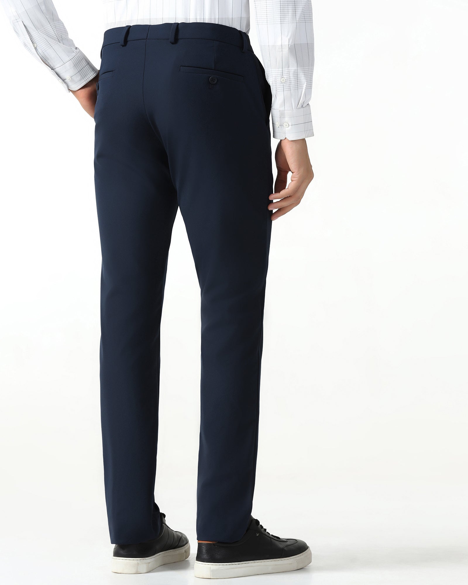 Navy Techpro Solid Trouser - Ashley